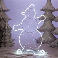 снеговик светится