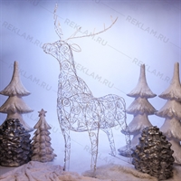 новогодний олень светящийся