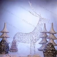 светящийся олень на новый год