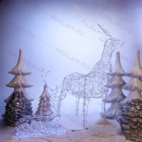 олень светящийся новогодний купить