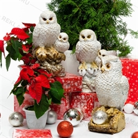 снежные фигуры сова