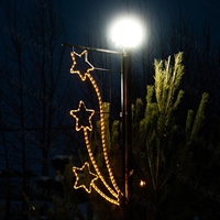 световые консоли на опорах освещения