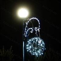 световые консоли на опорах освещения