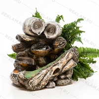 фонтан на солнечных батареях для садовых