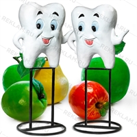 Рекламная фигура Зуб, на металлической стойке, 140 см. - фото 18435