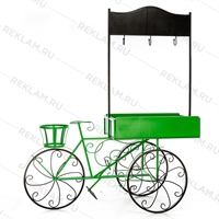 рекламная тележка цв.зелёный