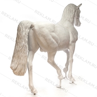 Ростовая фигура Конь рысак, стеклопластик, 230 x 287 см. - фото 18696