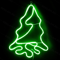 Неоновая фигура елка