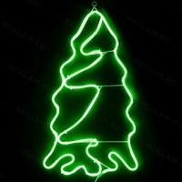 Неоновая фигура елка