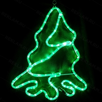 Световая фигура из дюралайта Елка