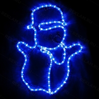 Светодиодная фигура Снеговик