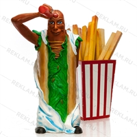 Хот дог фигура для оформления кафе и ресторанов