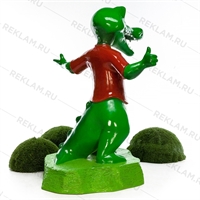 Рекламная фигура Крокодил, стеклопластик, 185 см. - фото 20205