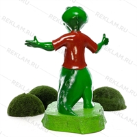 Рекламная фигура Крокодил, стеклопластик, 185 см. - фото 20217