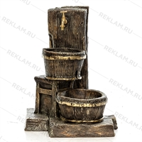 Умывальник с кадушками, стеклопластик, h 70 см. - фото 20231