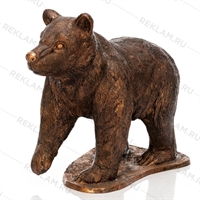 Фигура Медведь, под бронзу, стеклопластик, h 95 см - фото 20772
