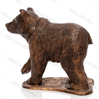 Фигура Медведь, под бронзу, стеклопластик, h 95 см - фото 20774