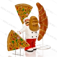 Рекламная вывеска Кусок Пиццы, стеклопластик - фото 20927