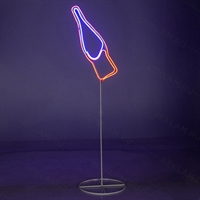 неоновая вывеска бутылка пепси