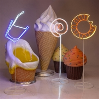 неоновая реклама кафе