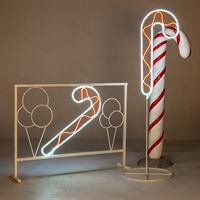 неоновая реклама кафе леденец