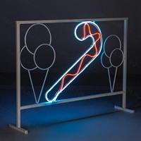 Неоновая вывеска леденец