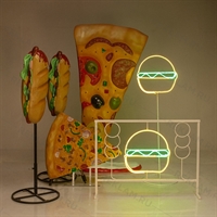 неоновые стойки для оформления кафе