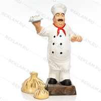 повар с хинкали фигуры для оформления ресторана