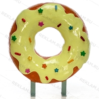 рекламная вывеска пончик