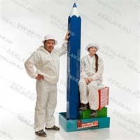 рекламные фигуры карандашей