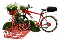 велопарковка с кашпо