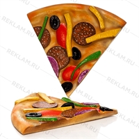 рекламная вывеска кусок пиццы