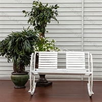 металлическое кресло-качалка