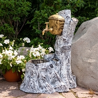 Садовый умывальник Березка, пластик, H 71 см - фото 22373