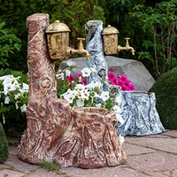 Садовый умывальник Березка, пластик, H 71 см - фото 22383