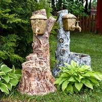 Садовый умывальник Березка, пластик, H 71 см - фото 22384