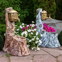 Садовый умывальник Березка, пластик, H 71 см - фото 22385