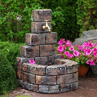 Умывальник для сада, стеклопластик, H 70 см - фото 22395