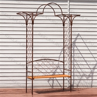 кованая арка дял сада