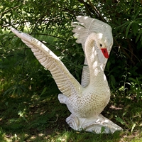 Скульптура Лебедь красивый U07575-WG, пластик, 90 см. - фото 22624