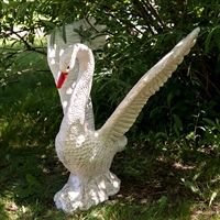 Скульптура Лебедь красивый U07575-WG, пластик, 90 см. - фото 22626