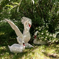 Скульптура Лебедь красивый U07575-WG, пластик, 90 см. - фото 22627