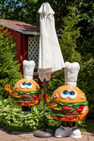 рекламная фигура гамбургер