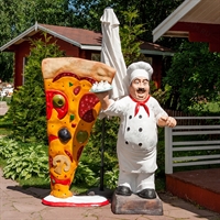 рекламная фигура повар для пиццерий