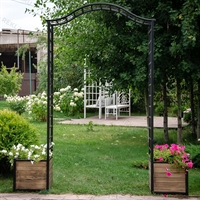 арка с ящиками для цветов