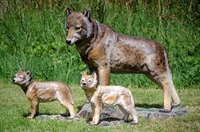 ростовые фигуры волков