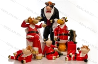 новогодние фигуры быков