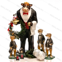 новогодние фигуры быков