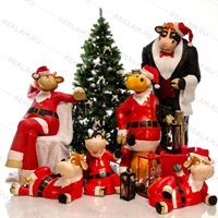 новогодние фигуры для оформления витрин