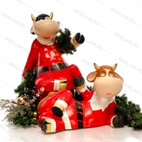 Новогодние фигурки для декора витрины магазина